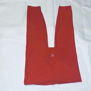 Savvi Leggings Size M High Rise Stretch Melon Orange color